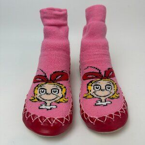 Grinch Dr. Suess Cindy Lou Who Swedish Slipper Sock Moccasin - 1Y - 3Y
